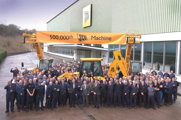 500,000th JCB machine