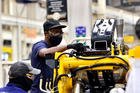 The Backhoe Loader production line at JCB's World HQ in Staffordshire-3