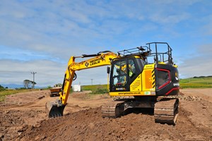 george leslie 245xr reduced tailswing excavator order