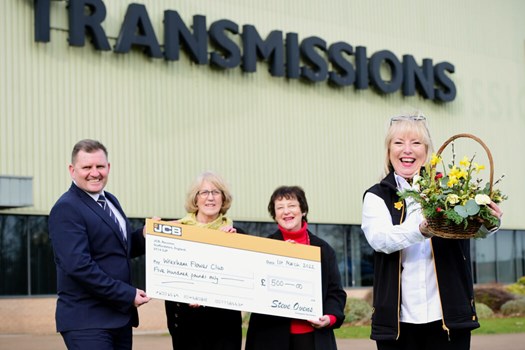 Wrexham flower club JCB donation News