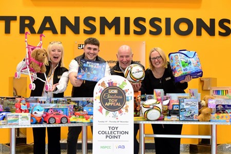 JCB Transmissions 'Toy Appeal' News NSPCC