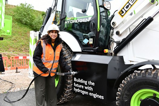 Energy Secretary inspired by JCB's hydrogen engine innovation